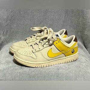 Nike Dunk Low LX Women’s Banana Yellow And Off White Sneakers Size 7.5